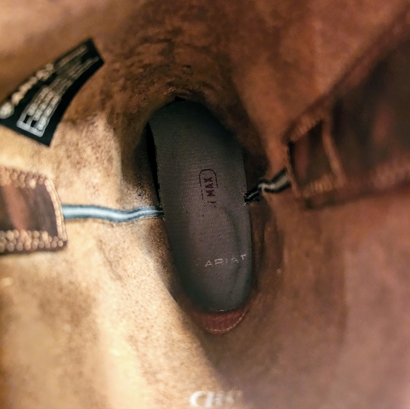 Men's Ariat Amos Shock Shield Leather Boots - Picture 5 of 11